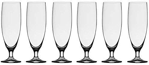 Stölzle Lausitz Vaso de cerveza de 0,4 l de la serie Imperial, 485 ml, juego de 6 unidades, bonitos vasos de cerveza, aptos para lavavajillas, cristal elegante sin plomo, muy resistente a la rotura