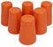 Buzztrove Unbreakable Reusable Plastic Cups Durable Plastic Drinking Cups Tumblers Set for Kitchen Outdoor Parties Picnics BBQ’s Travel Dishwasher & Microwave Safe (Set of 6) (420ml, Orange)