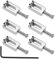 SG Store 6PCS Single Swing Tremolo Bridge Saddle 10.5mm Compatible with Fender Stratocaster Strat Telecaster Electric Guitar, Silver
