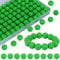 WEWAYSMILE 80pcs 15mm Silicone Beads, Bulk Round Silicone Beads, DIY Silicone Beads for Pen Bracelet Keychain Lanyards Jewelry DIY Crafts (Lime Green)