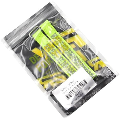 FPVRACER Lipo Batterieband, Kabelbinder, Kevlar-Draht, Metallschnalle für RC-Erste-Person-Ansicht, Renn-Drohne, Ersatzteil, DIY (2 Stück, 13,5 x 160 mm)