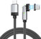 Magtame 100W Magnetic USB C Cable Right Angle, 3.3ft Magnetic Charging Cable Fast Charging, 90 Degree USB C to USB C Data Transfer Cord Braided Compatible with iPhone 15 Plus/Pro/Max Galaxy S23