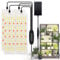 GERYLOVE Grow Lights,540 LEDs Plant Grow Light Full Spectrum for Indoor Plants with 3/9/12H Timer,9 Kinds of Brightness (4PCS) Plant Light,Plant Grow Lights for Indoor Plants,led Grow Light