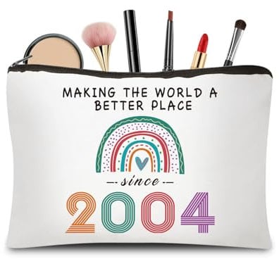 CoCoCherry 21st Birthday Keepsake Cosmetic Bags Gift for Her