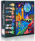 1000-Piece Jigsaw Puzzle Set Featuring London Thames River, Big Ben and a Red Double-Decker Bus for Fun and Challenging Family Activity.