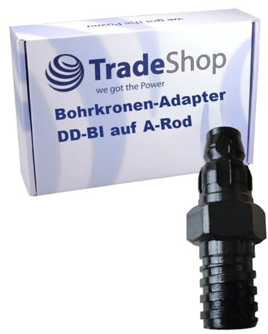 Trade-Shop DD-BI Adaptateur de couronne de forage A-Rod Six-slot Filetage rond Couronne de forage diamantée Compatible avec carotteuse Hilti