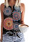 Tanmolo Damen Tank Top Ärmellos Oberteile Sommer Tanktops V-Ausschnitt Blusentop Strand Sexy Vest Top Bluse Schwarz-Mandala, M