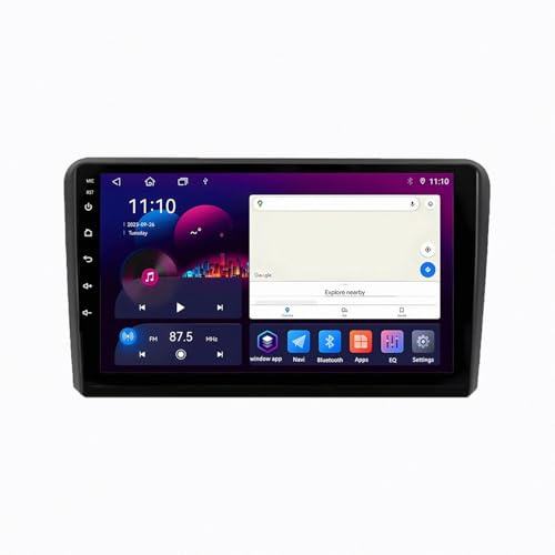 2 Din Android Radio Bluetooth per Audi RS3 Sportback A3 8P S3 2003-2012 9 Inches Android 15 Auto Display Fm Am Bluetooth Usb Per, 8 Core 2G+64G