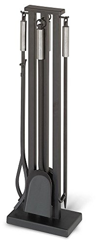 Pilgrim Home and Hearth 18039 Contemporary Fireplace Tool Set, 32 H, 22 Lb, Matte Black