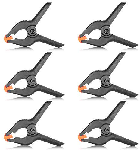 Neewer 6-Pack Set de Abrazaderas Resorte de Muselina Resistente Clips 11.4cm para Fondos de Estudio Fotográfico