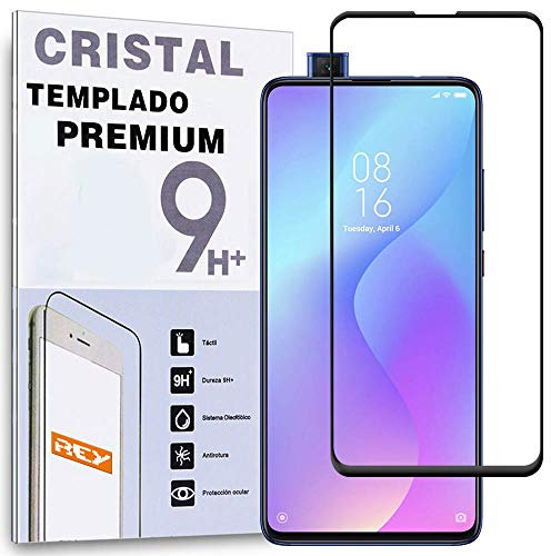 Protector de Pantalla Curvo para XIAOMI MI 9T - MI 9T Pro - XIAOMI REDMI K20 - K20 Pro, Negro, Cristal Vidrio Templado Premium, 3D / 4D / 5D