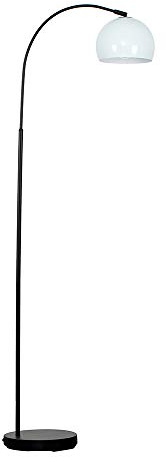 MiniSun | Modern Designer Style Black Floor Lamp with a Gloss Pale Blue Light Shade | Floor Lamps & Torchieres, Home Décor & Improvement Essential | Includes 6W LED E27 Light Bulb