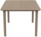 Resol Noa Gartentisch, 90 x 90 cm, quadratisch, 4 Personen, elegant und robust, UV-Schutz für den Außenbereich im Hof, Terrasse oder Veranda, Hellbraun