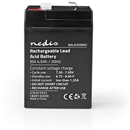 Batteria al piombo ricaricabile - Piombo-acido - Ricaricabile - 6 V - 4500 mAh