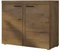 Mirjan24 Kommode Rango 2F mit 2 Türen, Highboard, Naturtöne, Anrichte, Sideboard, Mehrzweckschrank, Wohnzimmerschrank, Schrank (Lefkas Eiche)