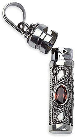 Toms-Silver Anhänger Kapsel zum Öffnen 925 Silber mit Granat Secret Box