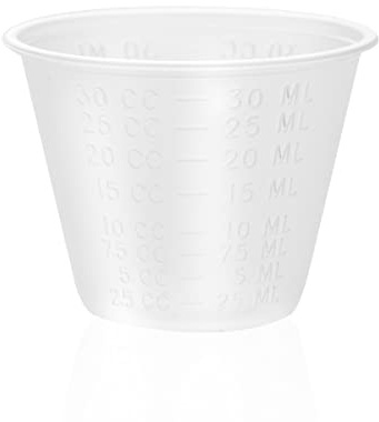 Dealmed Medicine Cups – 100 Medicine Measuring Cups, Graduated, 1oz Disposable Plastic Medicine Cups, Ideal for Doctor's Offices, School Nurse's, Hospitals, at Home and More