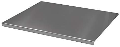 Spianatoia acciaio inox 18/10 tagliere per impastare pasta stendere pizza pane dolci + ANTISCIVOLO Prodotto Italiano Varie Misure (80x48 cm)