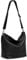 Caspar Klassisch Elegante Leder Handtasche Damen Tasche mit verstellbarem Schultergurt - PREMIUM LINE - Modell No.803 - Made in Italy, Farbe:schwarz, Accessoires:One Size