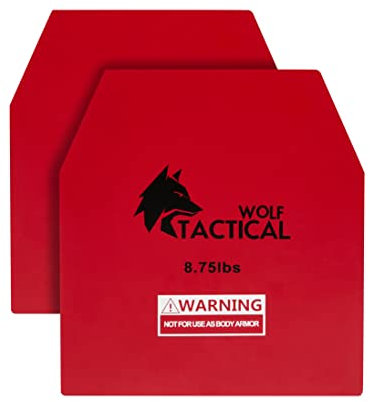 WOLF TACTICAL Hantelscheiben, Paar, 4 kg, für Krafttraining, Laufen, schwere Workouts