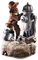GEEZY Garden Water Feature – Fire Hydrant Fountain with LED Lights – Mains Powered, Self-Contained, Indoor & Outdoor – Easy Setup, Relaxing & Cascading – Great for Garden, Home, Patio & Balcony Decor