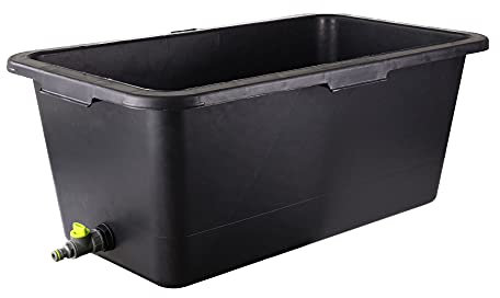 Pet Bath Pool, Bathtub for Washing Dogs and Cats, Paddling Pool for Pets, Sturdy Plastic, Useful Tap, Accessories for Pet Grooming ([cm]72x41x22; 40L)