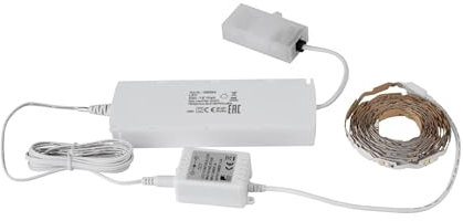 EGLO connect.z Smart-Home LED Band Stripe-Z Starter Set, flexible Strip 3 m, ZigBee, App und Sprachsteuerung Alexa, Lichtfarbe (warmweiß-kaltweiß), dimmbar, selbstklebend, kürzbar