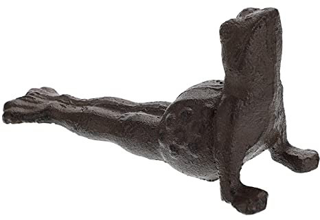 Sumnacon Cast Iron Cute Frog Door Stop - Heavy Duty Floor Door Stopper Avoid Drilling Hole, Vintage Iron Doorstop Wedge for Patio Yard Garden Farmhouse Home Office Commercial Industrial