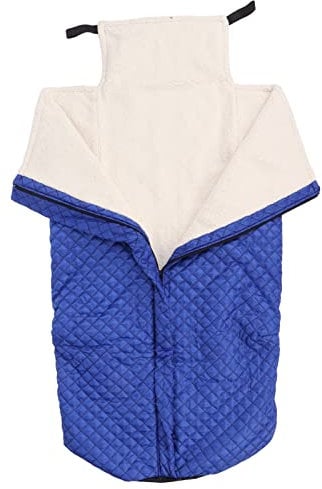 Rollstuhldecke, Rollstuhl-Fleece-Wickeldecke, dicker, warmer, kuscheliger Rollstuhlbezug für Erwachsene und ältere Patienten(blau)