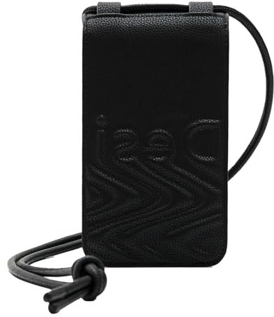 Desigual Schutzhülle für Handy, Schwarz, Thermoplastisches Polyurethan, Logo, Einfarbig