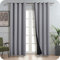 MRTREES Thermovorhang Kälteschutz Hellgrau Gardinen Blickdicht 2er Set Hellgrau 240x140 cm (HxB) Blickdicht Vorhänge mit Ösen Verdunklungsvorhänge Blackout Curtain Verdunklungsgardine