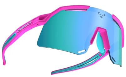 Dynafit Ultra Evo Sunglasses Blau-Pink - Ultraleichte widerstandsfähige Sportbrille, Größe One Size - Farbe Pink Glo - B