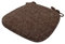 Yadlan Stuhlkissen 6er Set mit Schleife, Sitzkissen 40x40 Waschbar, Stuhlauflagen KüChenstuhl mit ReißVerschluss, Stuhlkissen Esszimmer 6 StüCk Trapez GedäChtnisschaum Sitzpolster Kaffee