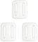 Censous 3 x Tauchgewichte für Taucher, Taucher, Bleigewichte, beschichtet, Tauchgewichte, weiß