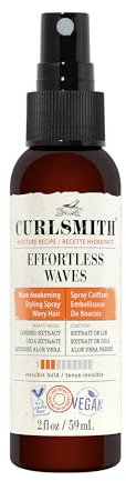 Curlsmith - Effortless Waves Styling Spray, leicht und feuchtigkeitsspendend, reduziert Frizz, natürlicher Look, für gewelltes und lockiges Haar, vegan (59ml/2 fl oz) Probe- oder Reisegröße