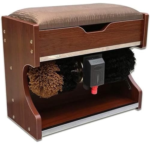 MegLob Pigue De Chaussure Automatique, Outil De Polissage des Chaussures Électriques, Chaussures en Cuir Machine De Vernis, Bouchon De Nettoyage De Chaussures pour Hommes