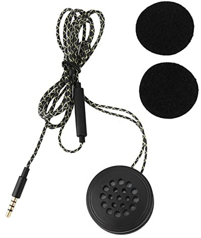 TKSE Cuffia per Casco Moto, Cuffia Universale per Casco Moto Altoparlanti per Cuffie Interfaccia 3.5 qualità Audio Stereo Supporto Chiamate in Vivavoce per Equitazione/Sci
