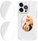 TACOMEGE Adhesive Acrylic Mirror Sticker, Durable Decal for iPhone 15/14/13/12, Bright Stick-on Mirror for Phone Cases (Elliptic)