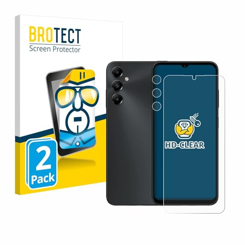 BROTECT Schutzfolie für Samsung Galaxy A05s | (Display+Kamera) 2 Stück Transparenter Displayschutz Made in Germany Klare Displayschutz-Folie Clear Einfache Montage