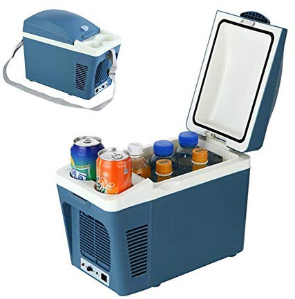YIHANSS Car Refrigerators Electric Cool Box Portable Freezer Mini Fridge Picnic Outdoor Iced Drink Breast Milk Heating 12V 7L For cars and trucks
