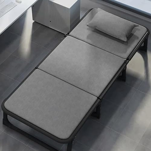 ISCBAFYX Zusammenklappbarer Einzel-Liegestuhl mit Stuhlgestell und Gestell für Büro- und Heimgebrauch, Betten, Möbel, klappbares Schrankbett, mobil