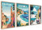 ag.art deco Posters 30x40cm | Französisch Vintage Plakate | Cote d'Azur Corsica Nice Poster Set für Wohnzimmer oder Schlafzimmer | 3x Bilder ohne Rahmen