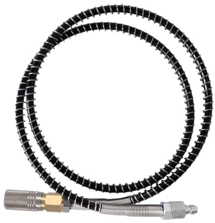 HHUXIUE Adapter für Paintball-Füllausrüstung, 39 Zoll Luftschlauchverlängerung, Luftfüllstation Ladesystem mit Qick Stecker und Buchse 8 mm