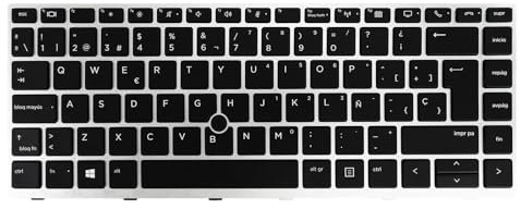 Table-King Tastiera di ricambio retroilluminata con distribuzione in spagnolo per HP EliteBook 840 G5 840 G6 846 G5 745 G5 745 G6 ZBook 14u G5 ZBook 14u G6