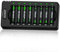 BEVIGOR 8 Piles AAA NiMH Rechargeables avec Chargeur 8 Slots, Charge Rapide