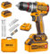 INGCO Perceuse Visseuse Sans Fil 20V, Moteur Sans Balais, 96NM, 22+1+1 Réglages de Couple, 2 Vitesses, avec 2 Batteries 4,0 Ah et 1 Chargeur, Visseuse Devisseuse pour Projet de Bricolage CIDLI20968E