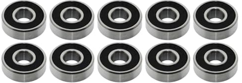 Kugellager 8x22x7 mm - 608 2RS gummigedichtet 10 Stück - rcbay | Chromstahl Miniatur Rillenkugellager für 8mm Welle