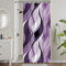 Uiiooazy Tenda Doccia Viola Lilla, Tenda da Doccia Astratta Geometrica Banda Linee Tenda per Doccia Antimuffa Impermeabile Tessuto Poliestere Lavabile Tenda per Vasca da Bagno con 6 Ganci 90x180cm