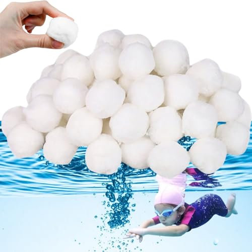 KLLJ Bolas Filtro Piscina,700g Poolfilterball,Polysphere Bolas de Filtración de Piscina,Mezzar Piscina de Bolas para Sistemas de Filtro,Bolas Depuradora Piscina para Sistemas de Filtro de Arena