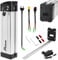 Adaluolo Ebike Akku 36V 20AH mit Ladegerät - Silverfish Elektrofahrrad Lithium Batterie Fahrrad Ersatzakku 2 Pin für E-Bike-Fahrrad 350W 500W 750W 900W Ba-fang/Tong-Sheng und andere Motor